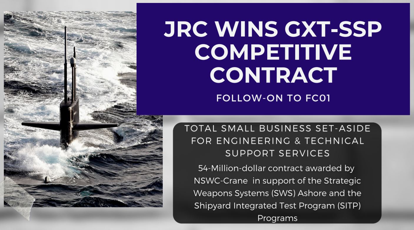 JRC WINS GXT-SSP COMPETITIVE CONTRACT