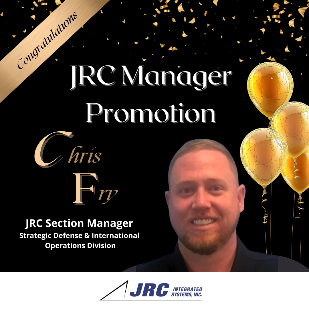 CHRIS FRY PROMOTED TO JRC SECTION MANAGER